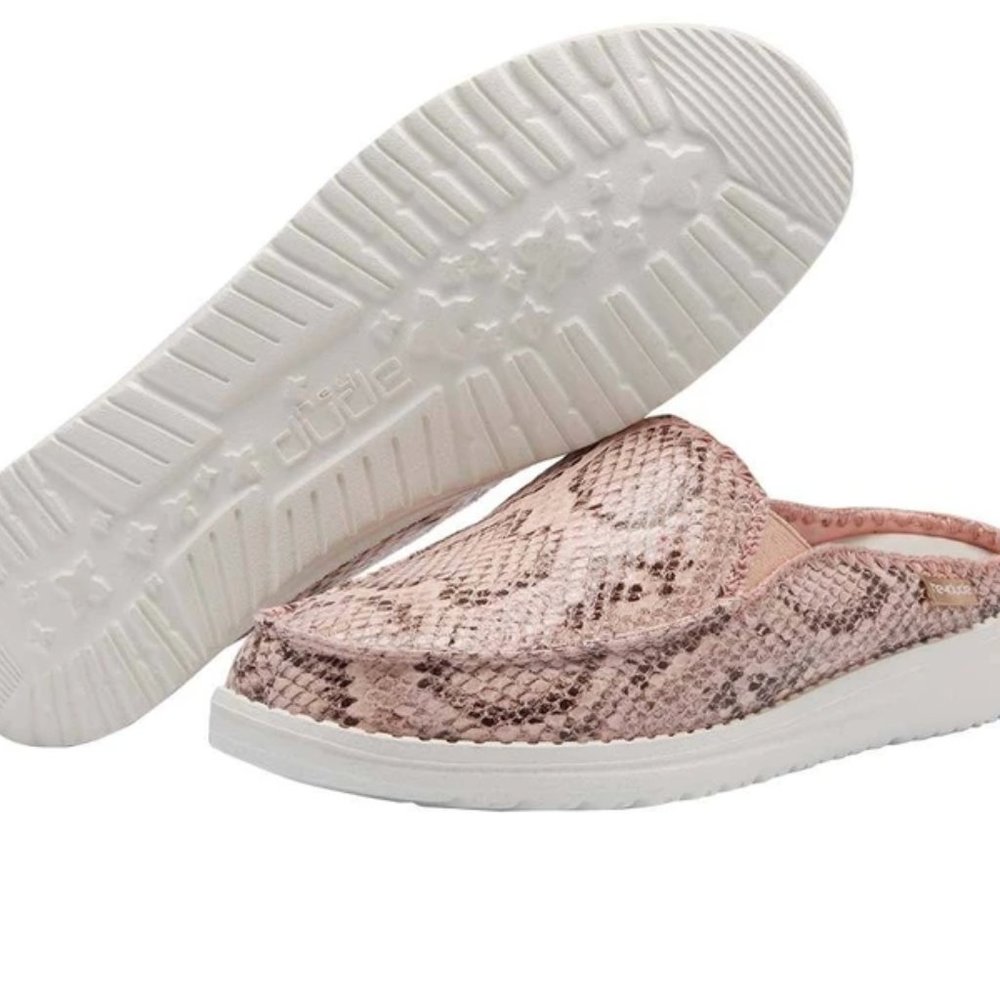 Hey Dude Lexi Leopard Pink Slip Ons Sz 7/EU 38